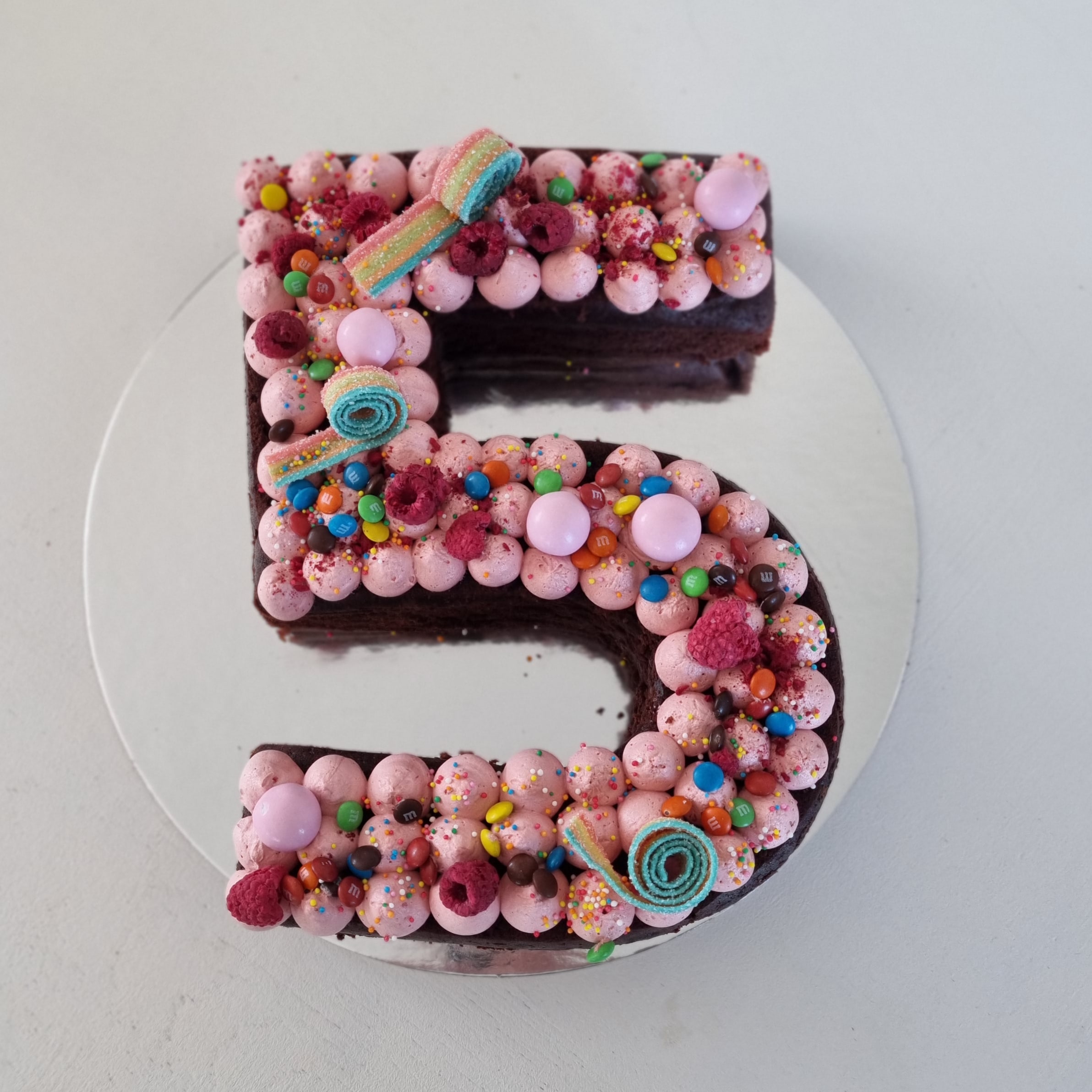 How to Make Number 5 Birthday Cake | ASMR Video - YouTube