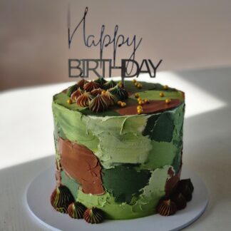 Easy Camo Birthday Cake { No decorating skills required! } - Six Clever  Sisters