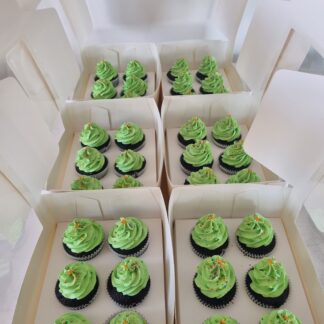 Christmas Tree Chocolate Cupcakes